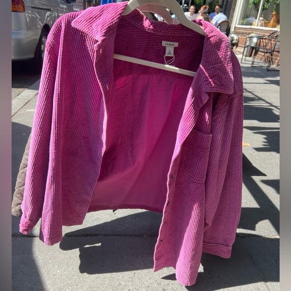 L.L. Bean Pink Corduroy Jacket - Picture 2 of 2